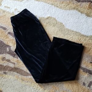 Velour pull on pants